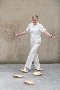 45+ vrouw in balans